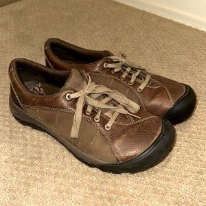 Keen Presidio Leather Comfort Hiking Shoes Size 10.5